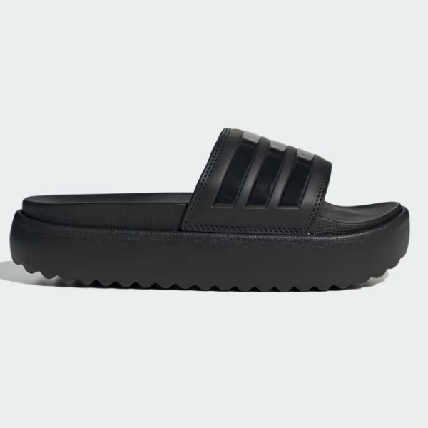 Женские кроссовки Adidas Adilette на платформе Slide Triple Black - HQ6179 Expeditedship