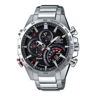 Pre-owned Casio Edifice Eqb-501xd-1ajf Smartphone Link Bluetooth Solar Mens Watch