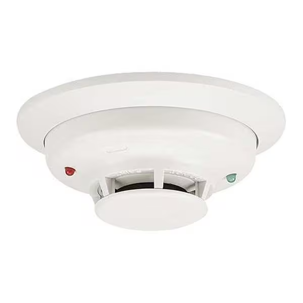 System Sensor Smoke Detector 12/24V 4 Wire Photoelectric Hardwired w Base UL268