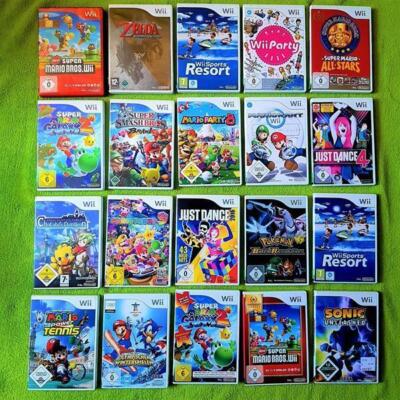 Wii Spiele (Nintendo) - z.B. Mario Kart Zelda Pokemon Wii Sports - Auswahl - VA!