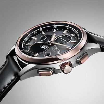 Pre-owned Citizen Attesa By1004-17x Moon Phase Eco-drive Solar Radio Men Watch In Box