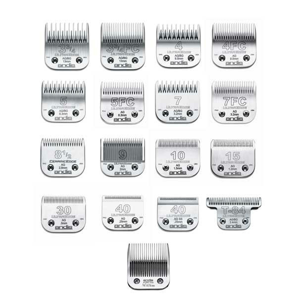 Andis Ultraedge Detachable Animal Grooming Clipper Blades, All Sizes In Stock