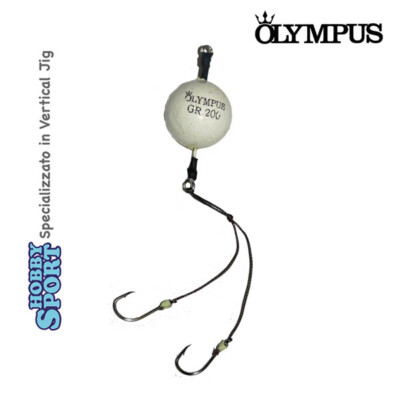 LIVE KAB OLYMPUS 200 GR  FLUO  DOPPIO ASSIST HOOK PESCA MARE BARCA DENTICE