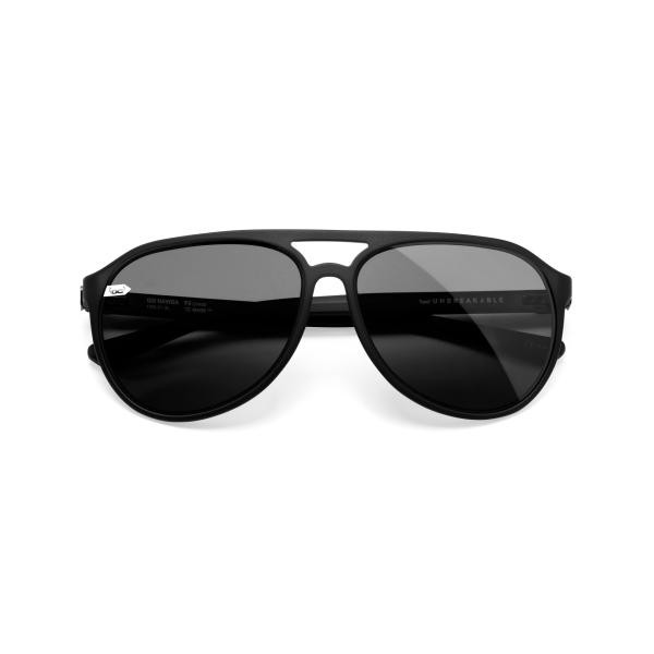 gloryfy Gi3 Navigator dark grey gris foncé lunettes de soleil plastique aviat...