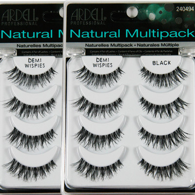  (8 Pairs) Ardell DEMI WISPIES NATURAL MULTIPACK False Eyelashes Fake Lashes 