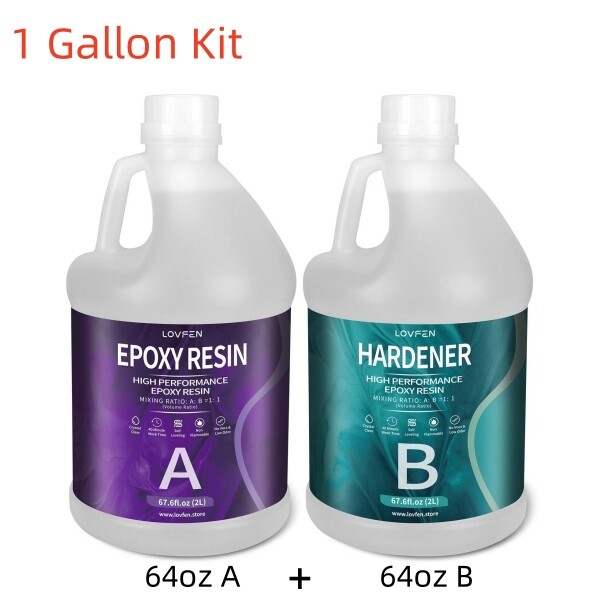 Crystal Clear Epoxy Resin - 1:1 16oz 32oz 64oz 1