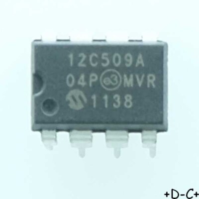 PIC12C509A-04P Microcontrôleur Microchip DIP-8 RoHS