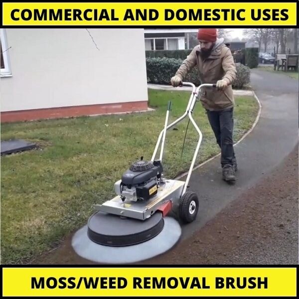 Block Paving Cleaning Machine for cleaning moss from block paving