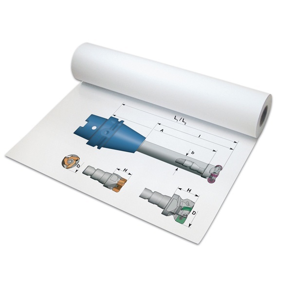 Plotterpapier ungestrichen f. Strich und Farbplotts Plotterrollen A0 und A1
