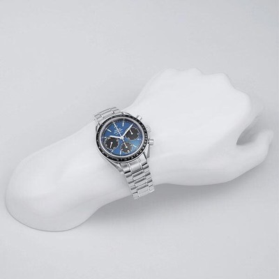 Pre-owned Omega Speedmaster Racing Co-axial 326.30.40.50.03.001 Blue Men Watch In Box