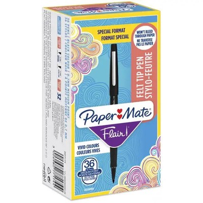 1-20x Paper:Mate Faserschreiber Flair Original, schwarz - MENGENRABATT
