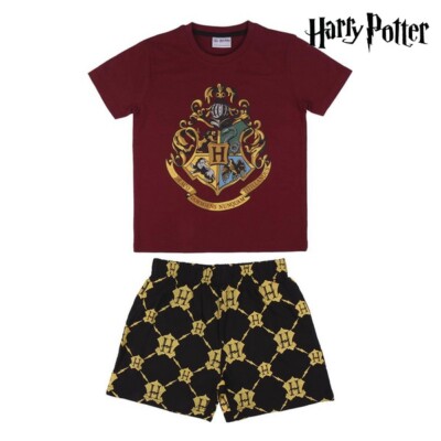 Pigiama Estivo Harry Potter Bimbo Rosso Taglia:8 anni