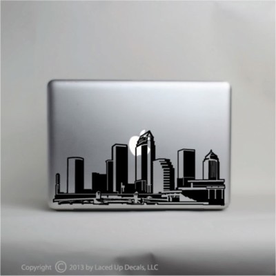 Tampa Florida Skyline Laptop Vinyl Decal,macbook skin,pro,apple