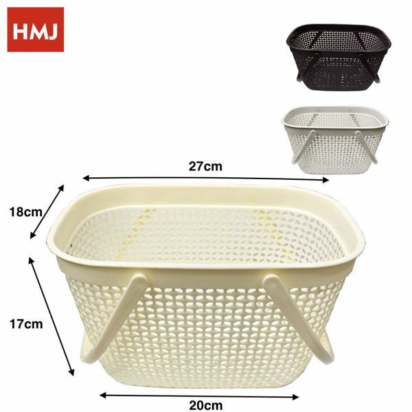 Cestino PortaMollette Porta Mollette Multiuso In Plastica Colorato Manici hmj