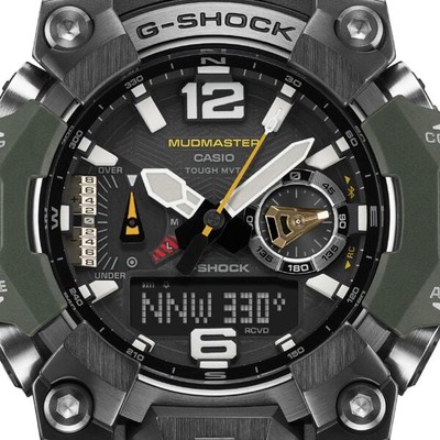 Pre-owned Casio G-shock Master Of Series Mudmaster Gwg-b1000-3ajf Bluetooth Khaki