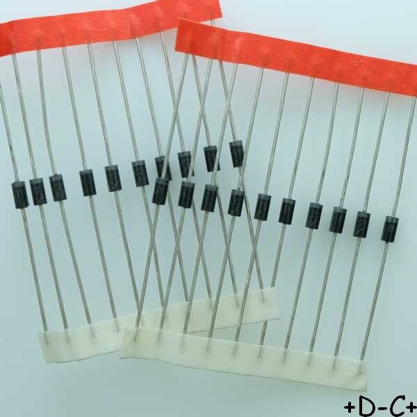 By227 Diode De Redressement 1250v 1.5a Do-41 Hy Electronic Rohs (Lot De 20)