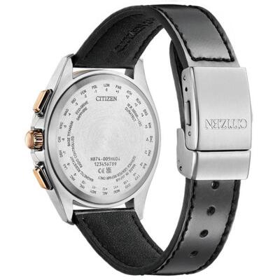 Pre-owned Citizen Attesa By1004-17x Moon Phase Eco-drive Solar Radio Men Watch In Box