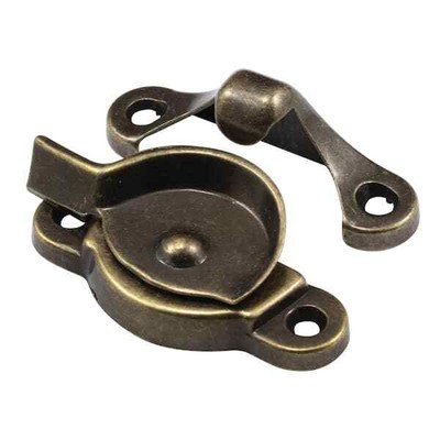 Window Sash Lock in Antique Brass Bronze Zinc Double Hung With Latch1-15/16 In.
