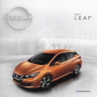 2021 NISSAN LEAF EV sales brochure catalog US 21 S SV SL Plus Electric