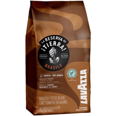 LAVAZZA Tierra Brasile 100% Coffee Beans 1000g / 1kg / 35.3oz