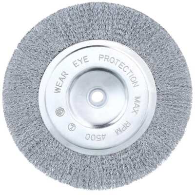 Wire Wheel Brush 8 Inch Coarse Bench Grinder Metal Polishing Tool Accessory NEW