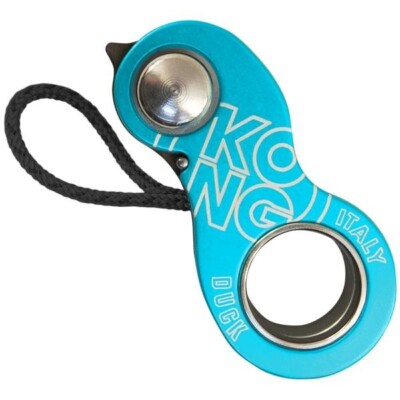KONG Italy Duck Rope Clamp Ascender BLACK / CYAN