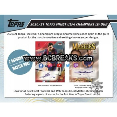 BARCELONA 2020/21 Topps Finest UCL 4-Box Break PYT #2