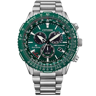 Pre-owned Citizen Cb5004-59w Promaster Eco-drive Radio-controlled Direct Flight Sky
