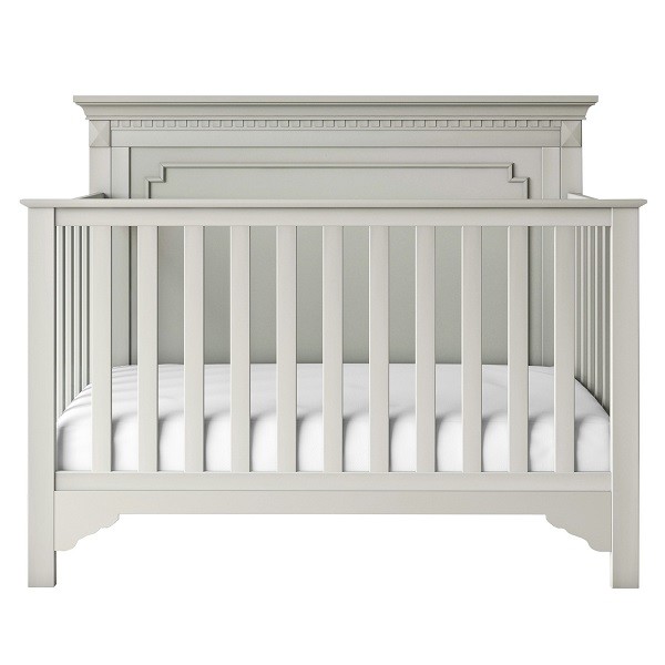 Baby Relax Edgemont 5-in-1 Gray Convertible Baby Crib Infant Toddler Bed Nursery