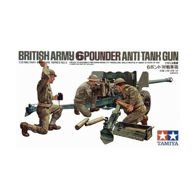 CAÑON ANTICARRO 6 pdr. BRITANICO -1/35- Tamiya 35005