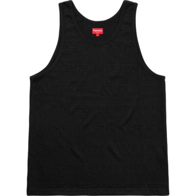 トップス Supreme Stripe Mesh Tank Top Black M Buy Supreme Stripe Mesh Tank Top 'Black' - SS25KN7 BLACK | GOAT