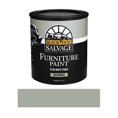 Furniture Paint, Gray "Galvanized", Matte Grey, Water Based, Low VOC