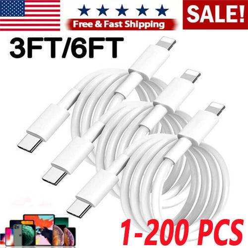 Fast Charger Cable Type USB C PD  Cord to For iPhone 14 13 12 11 Pro Max XR lot