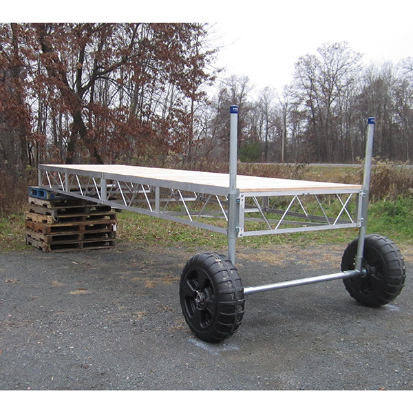 Patriot roll in boat lake dock with cedar decking choose your size