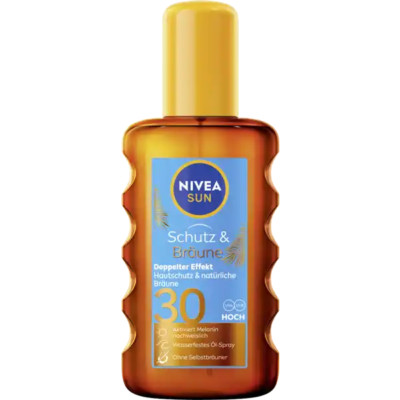 Nivea Sun Bronze & Protect SPRAY Sunscreen oil SPF 30 - 200ml-FREE SHIPPING
