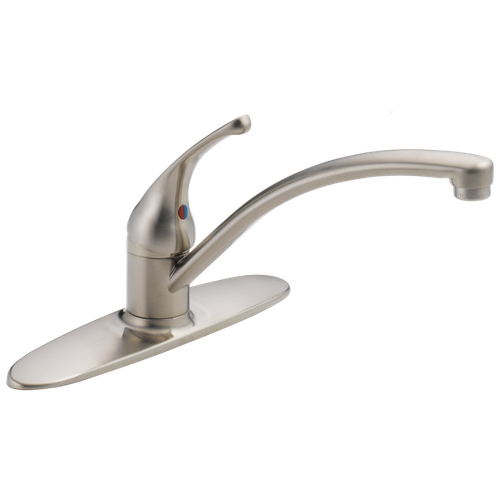 Delta Foundations Single Handle Kitchen Faucet Stainless-Certified Refurbished
