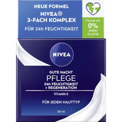 NIVEA Moisturizing & Regenerating Night Cream ALL Skin types -50ml-FREE SHIPPING