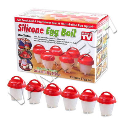 BOLLITORE PER 6 UOVA SGUSCIATE CUOCI UOVA IN SILICONE UOVA SODE FRITTATA EGG BOL