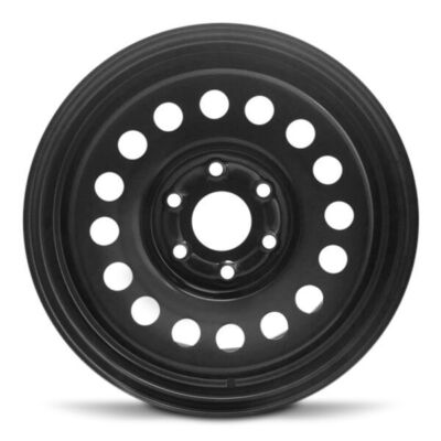 New 17x7.5 inch Wheel for GMC Sierra 1500 2007-2019 Black Painted Steel Rim