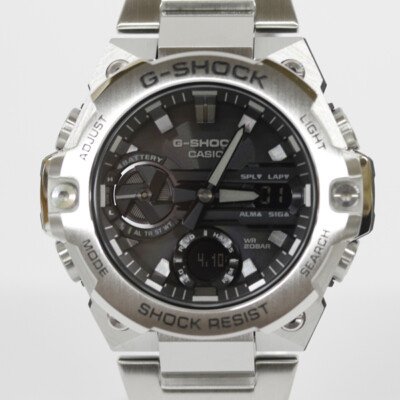 Pre-owned Casio G-shock Gst-b400d-1ajf Solar Powered Mobile Link Function Bluetooth