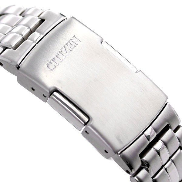 Pre-owned Citizen Collection Cb5874-90a Eco-drive Chronograph Atomic Radio Watch White