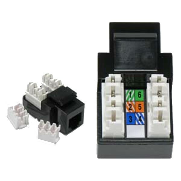 6x Cat3 RJ11 RJ12 Telephone Phone Line Keystone Jack 110