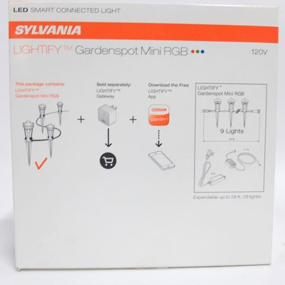 Sylvania Lightify Outdoor LED Gardenspot Mini RGB Landscape Light Kit