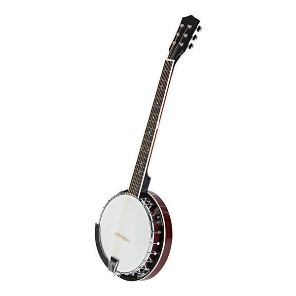 6 String Resonator Banjo Guitar for Ragtime Bluegrass Music Traditional Jazz