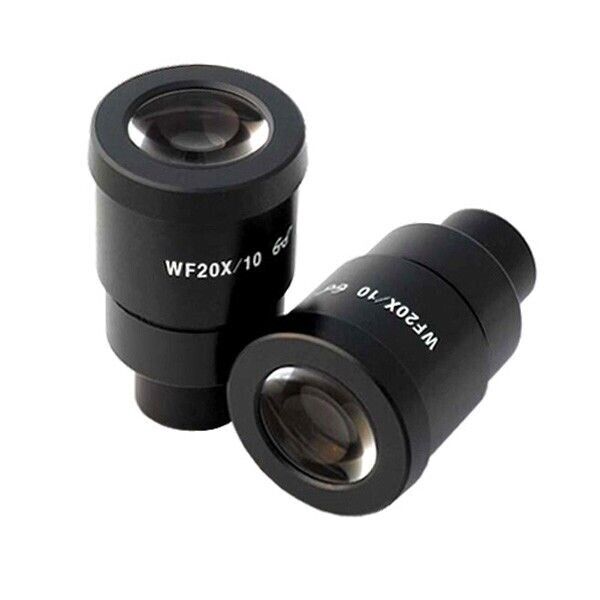AmScope Super Wide Field 20X Microscope Eyepieces 30mm