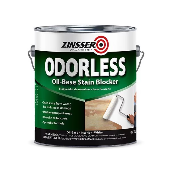Rust Oleum Spray Primer White 1 Gal Oil Base Interior Stain Blocker Alkyd Paint
