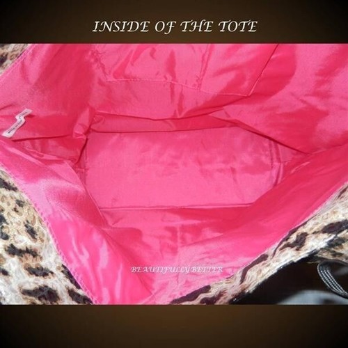 BABYLISS LEOPARD / CHEETAH HAIR STRAIGHTENER/FLAT IRON/BLOW DRYER TOTE BAG PURSE