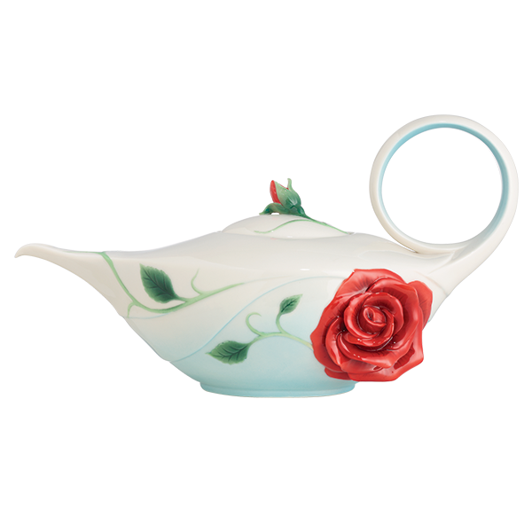Franz Porcelain Romance Of The Rose Sculptured Teapot Tea Pot FZ02645 NewのeBay公認海外通販｜セカイモン