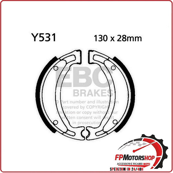 GANASCE FRENO PER MOTO AJS JS 125 09>15 EBC Y531 125>E