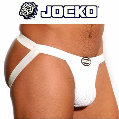 Jocko Everywear Men's Michael Jock Strap White S/M & L/XL  J310 346IM